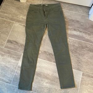 Olive Green Jeans